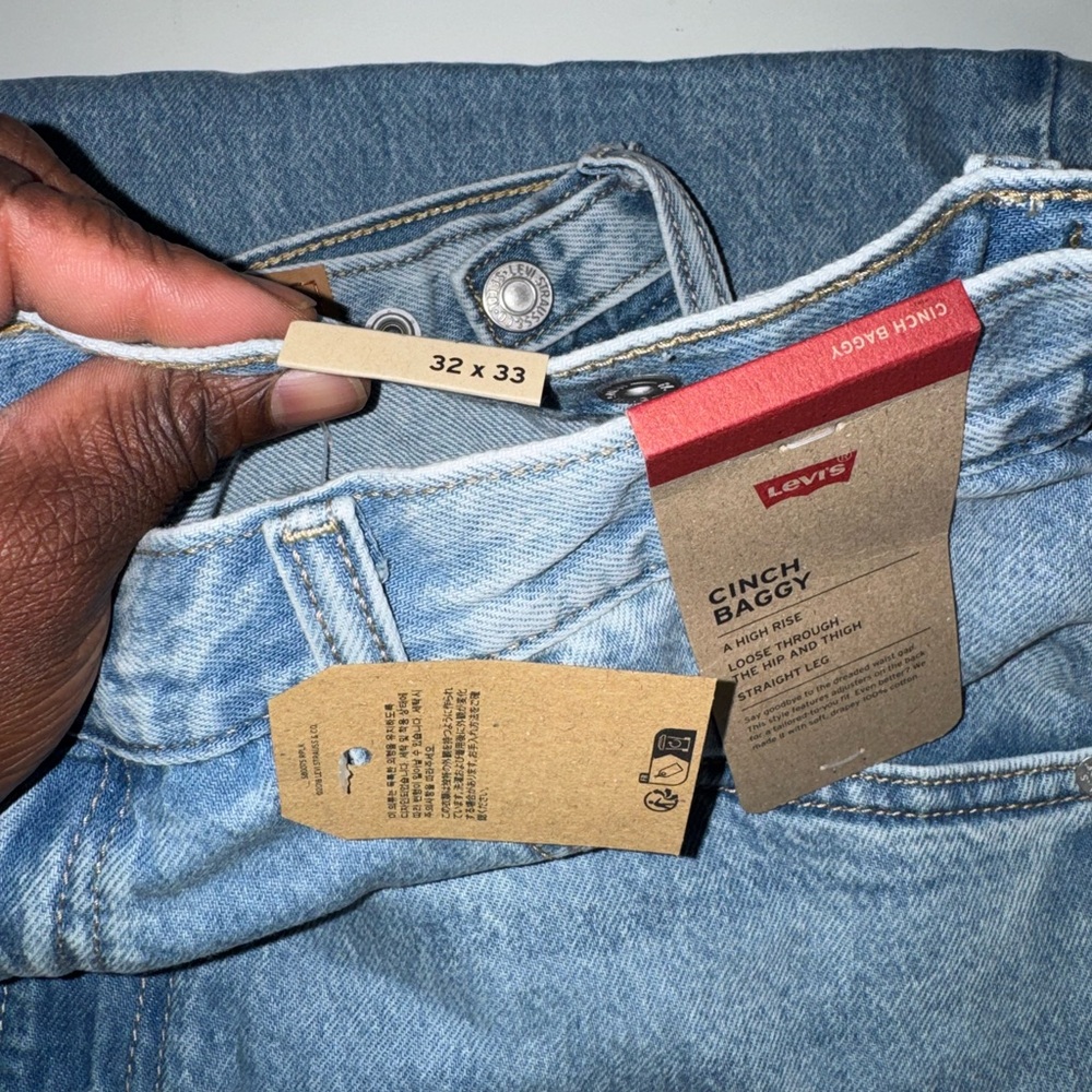 Levi's Light Blue Cinch Baggy - Picture 4 of 4
